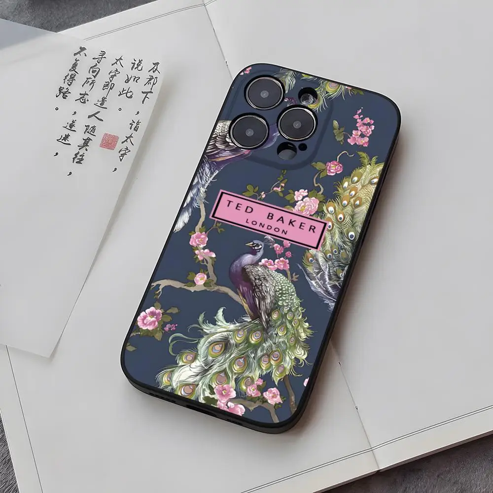 Fashion Brand Flower Ted Design-Bakers Phone Case For iPhone 14 15 13 12 11 Pro Max Plus Samsung S24 S23 S22 Ultra Soft Cover