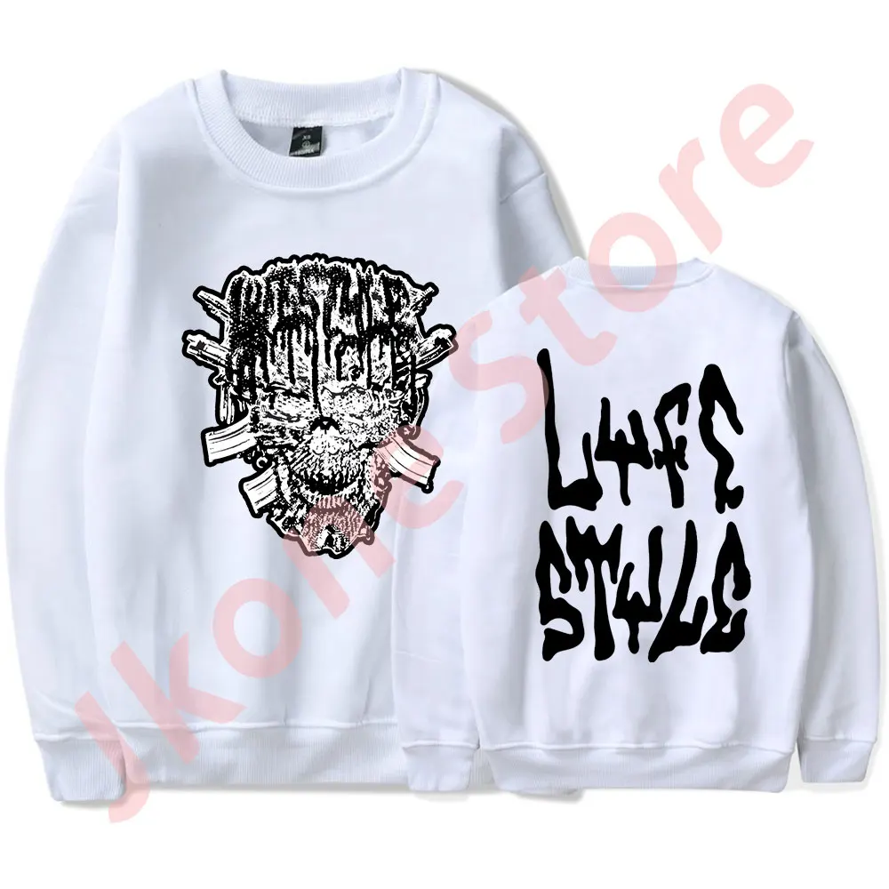 Yeat Lyfestyle Logo Crewneck Sweatshirts 2093 Tour Merch Top Women Men Fashion Casual HipHop Long Sleeve T-Shirts