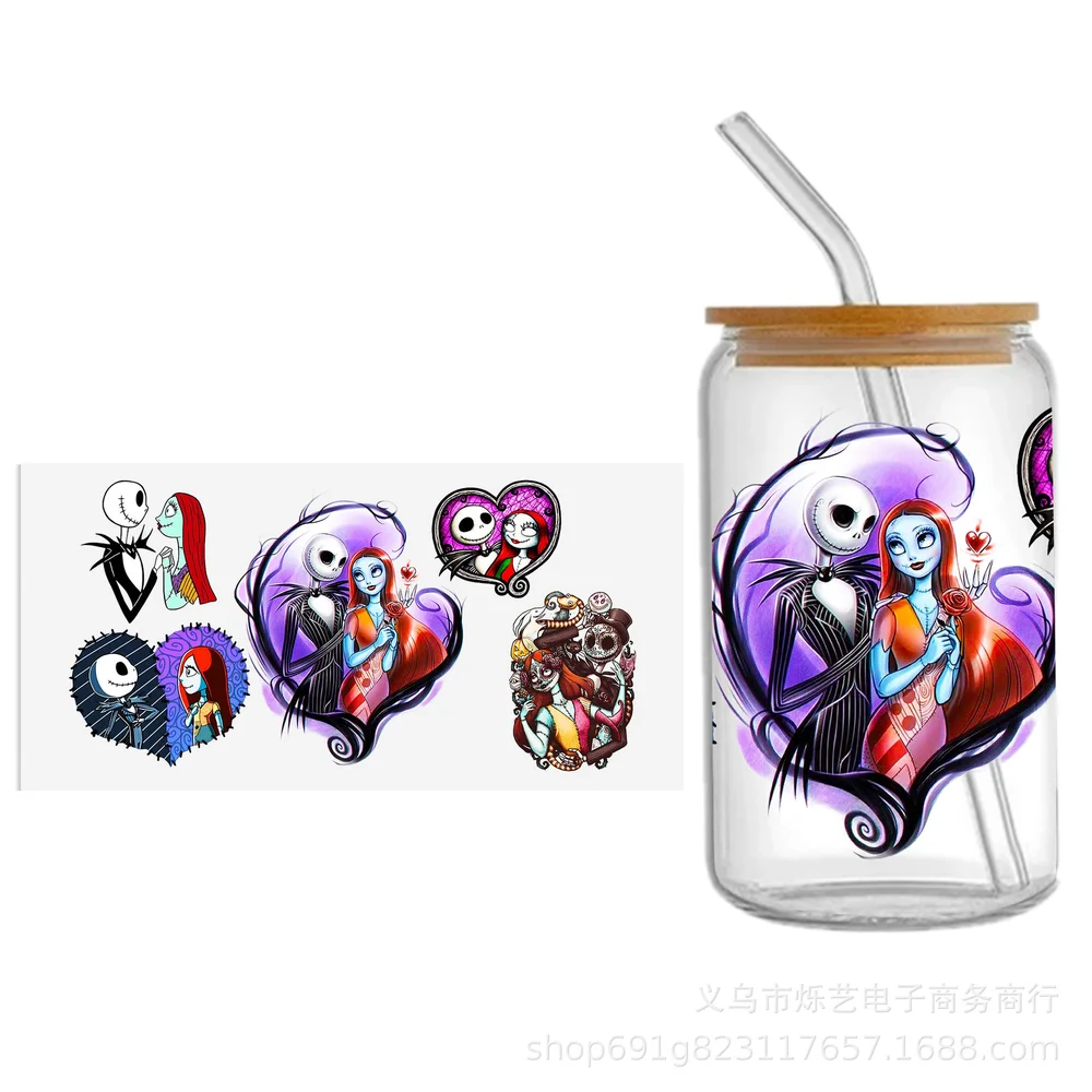 

On Christmas Eve, Shi Diqi drinks were frightened by UV DTF, and the crystal mug was transferred, and the sticker was 24cmX11cm