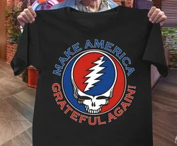 Make America Grateful Again Rare Dead T Shirt BLACK S 4XL U2583 long or short sleeves