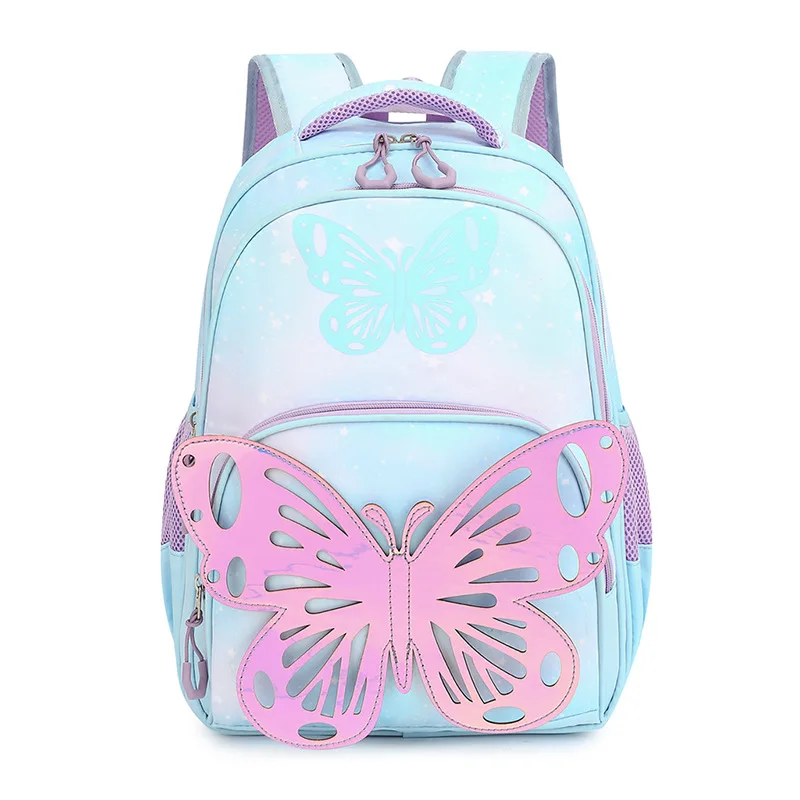 Teenage Students Girls Butterfly Bookbag with Lunch Bag Pencil Bag Set Travel Laptop Backpack He Is Also Back To School Backpack