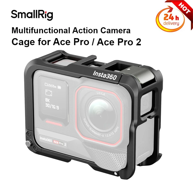 

SmallRig Utility Frame for Insta360 Ace Pro 2 / Ace Pro Action Camera Protective Case Quick Release with Cold Shoe Mount 5000