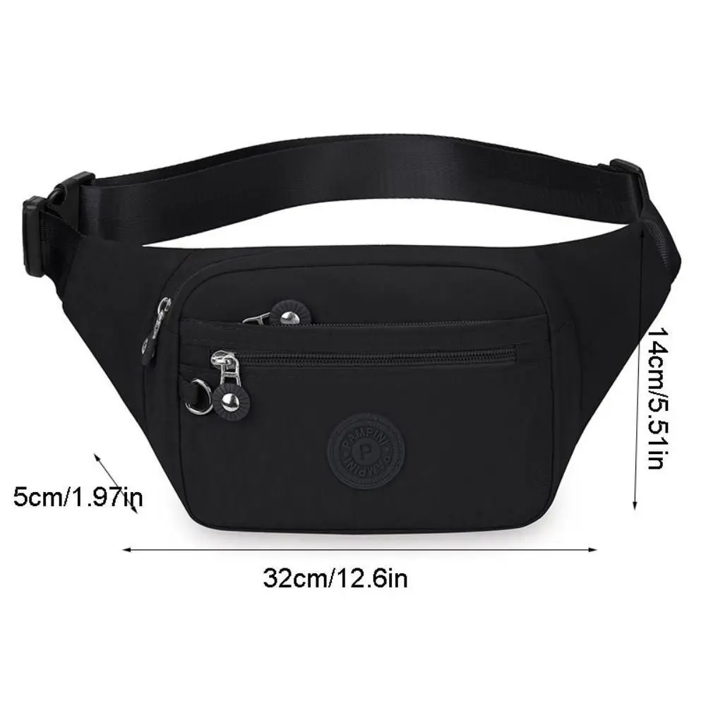 Large Capacity Sports Waist Bag Portable Oxford Casual Fanny Pack Multifunction Chest Bag Outdoor