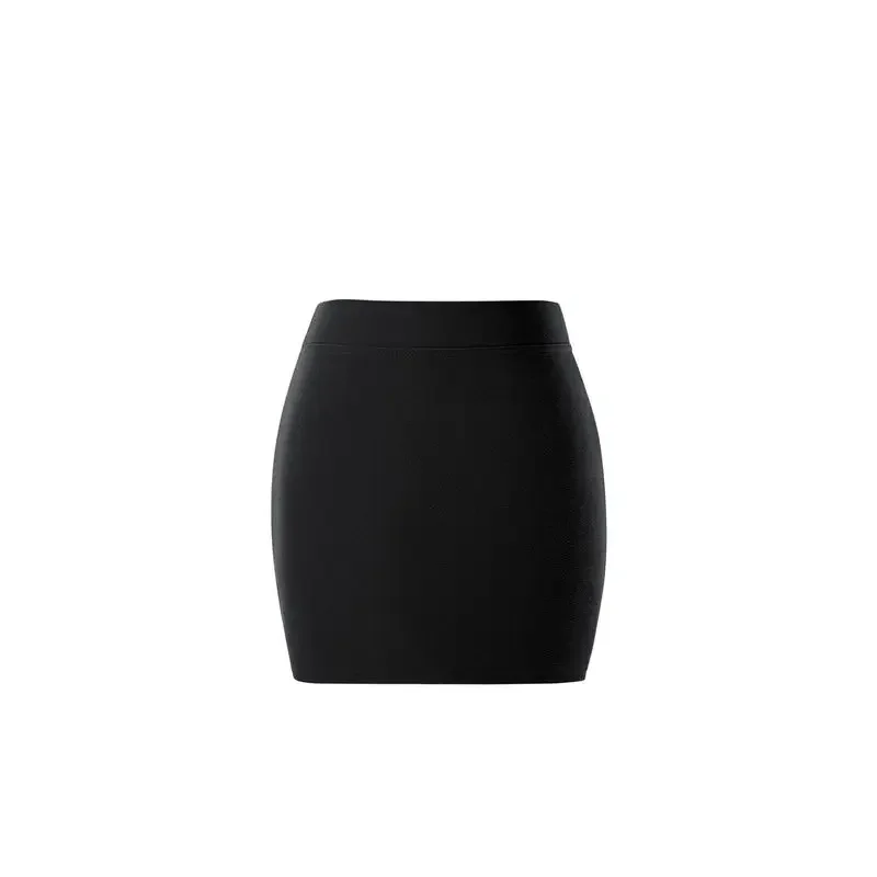 High Waist Bodycon Mini Skirt for Tall Women Stretchy Tight Solid Pencil Skirt Anti-Exposure Elegant Sexy OL Work Office Wear Ba