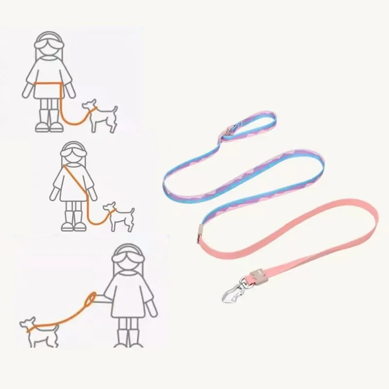 

New Pet Dog Leash Multifunctional Detachable Leash Waterproof Wear-resistant Adjustable Running Walking Dog Leash