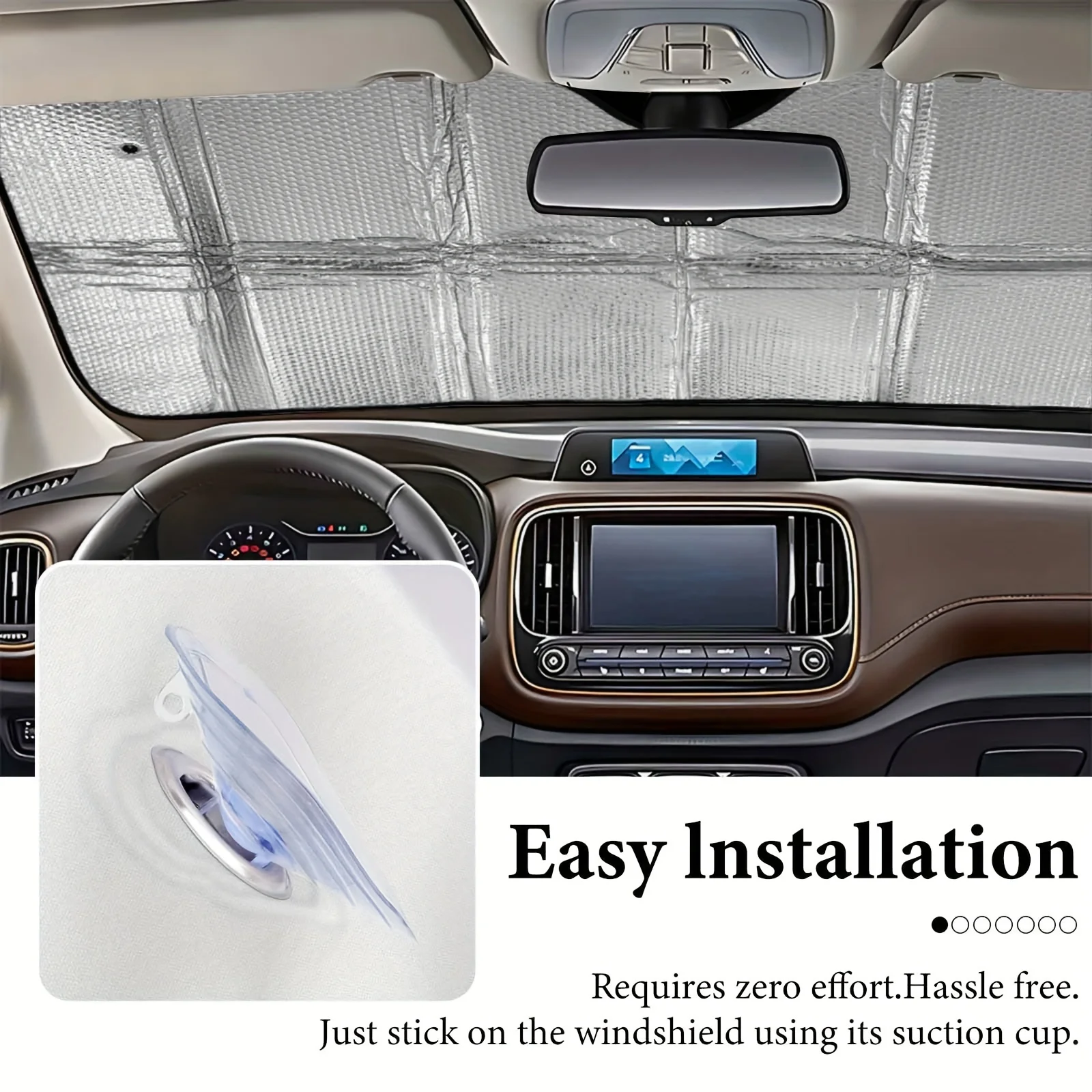 1pc Personalize Foldable Car Sun Visor, Universal Fit for Most Vehicles. Customizable Gift with Your Photos & Custom Text