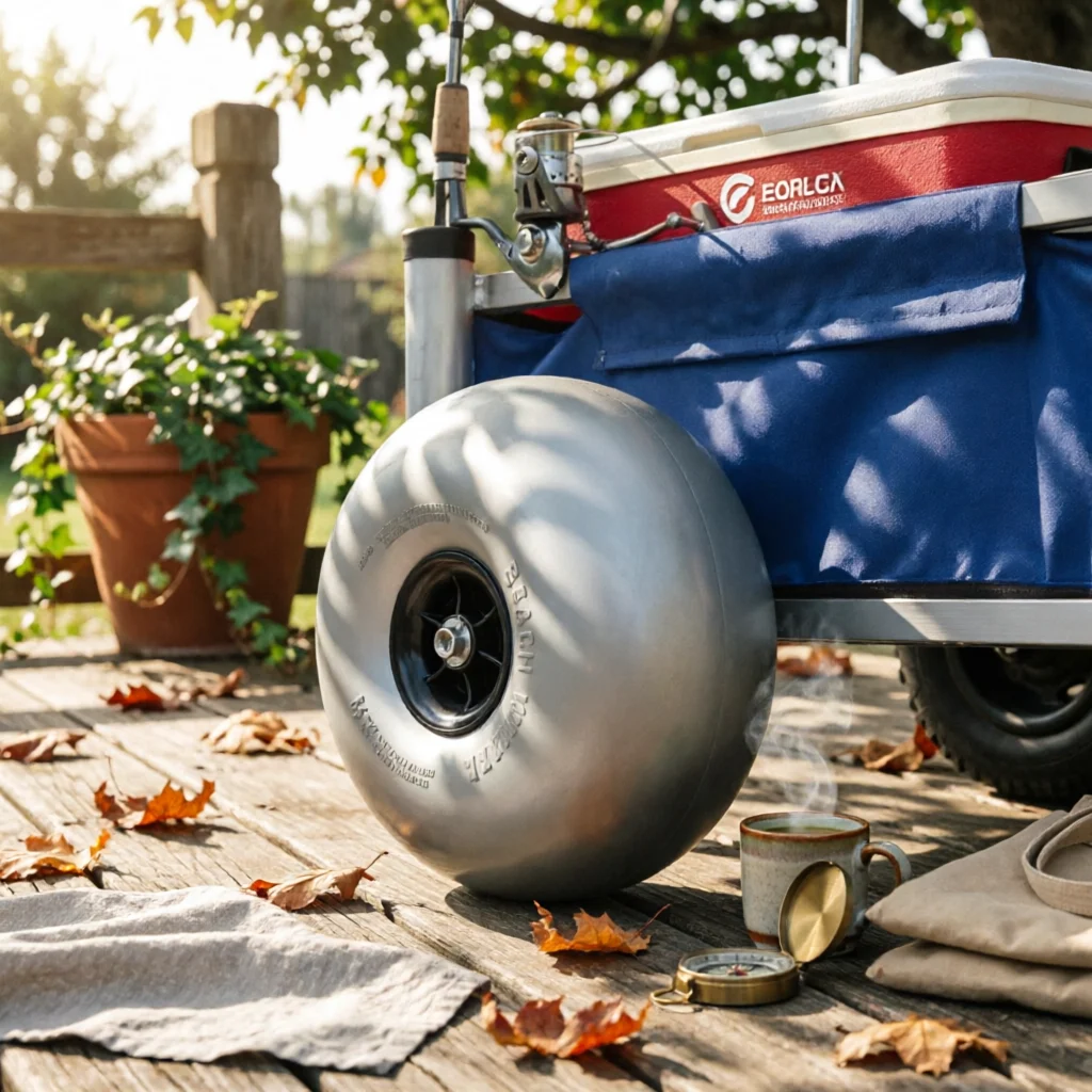 PVC Beach Wheel Spoke-Reinforced 12-Inch Trolley Wheel Sand Wagon Textured Outdoor Gear All Terrain