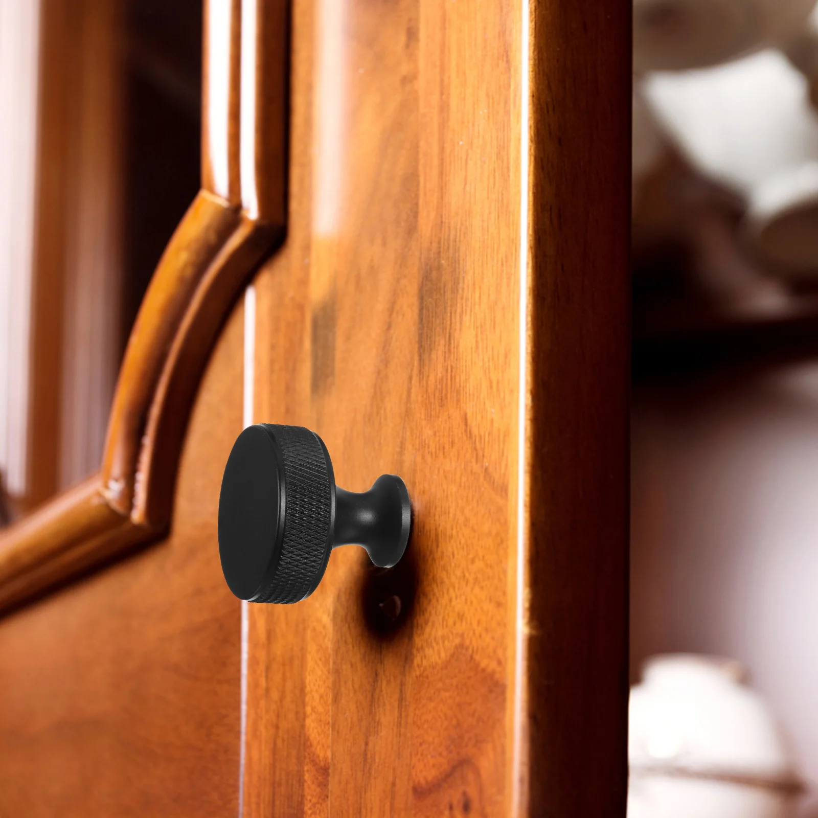 

5Pcs Door Handle Aluminum Alloy Modern Round Pull Replacement for Kitchen Cabinet Wardrobe Drawer Pulls Door Handle