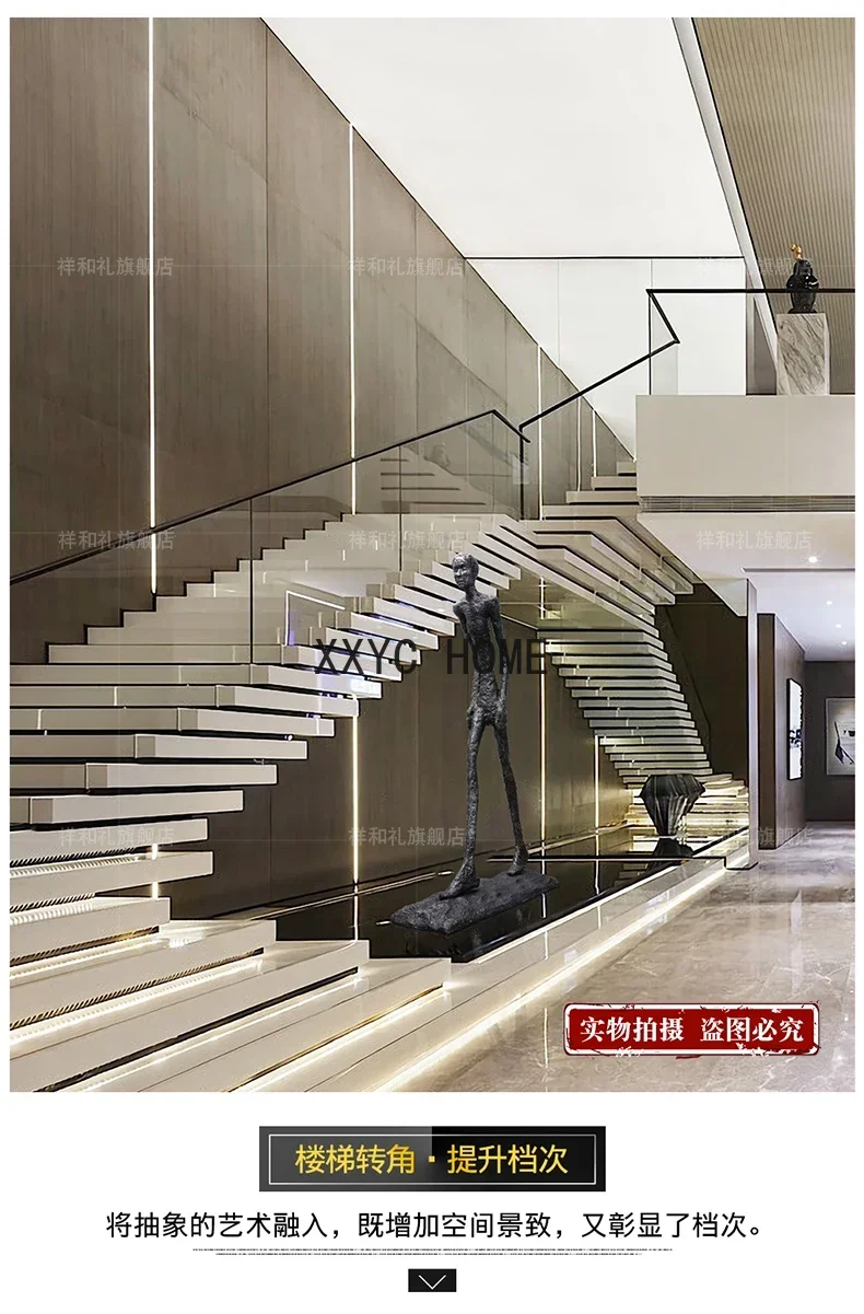 ردهة الفندق النحت نموذج غرفة الإبداعية شخصية الطابق الحلي المفروشات الناعمة الحرف اليدوية