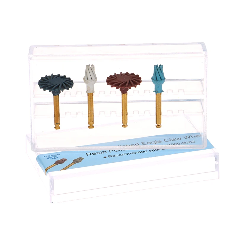 Dental Rubber Polisher Composite Resin Polishing Discs Wheel Diamond Burs Finishing Dentistry Spiral Flex Brush Kit Coarse