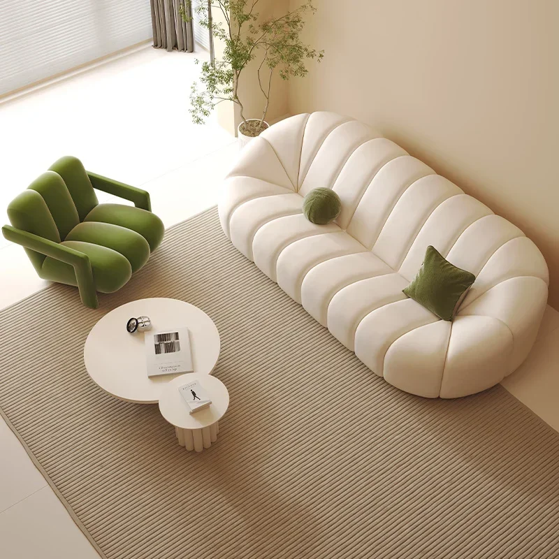 

Nordic High Quality Living Room Sofa Solid Wood Customized Nordic Small Family Couch Lounge Relax Canape Salon Home Decoration