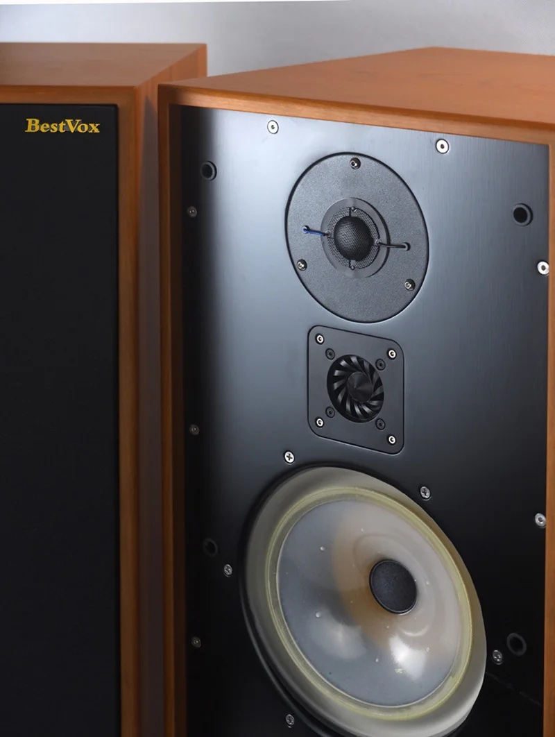 BestVox لون طبيعي 8 بوصة كلاسيكي HiFi ثلاثي تقسيم سلبي 60 وات/8ohm HiFi مكبر صوت كبير الرف LS3/6