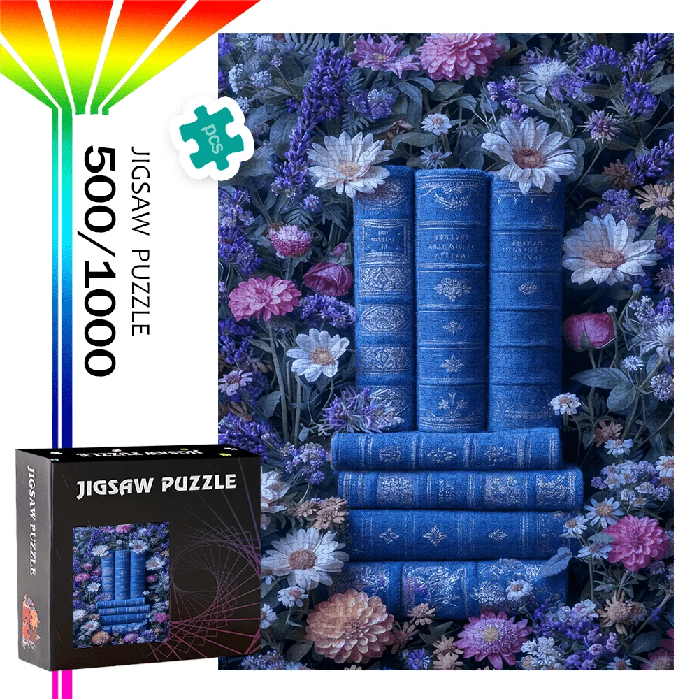 500개 또는 1000개 퍼즐북, s & - 호환, 도전을 위한 조각 수, 여행용 휴대용 직사각형 책, Bir