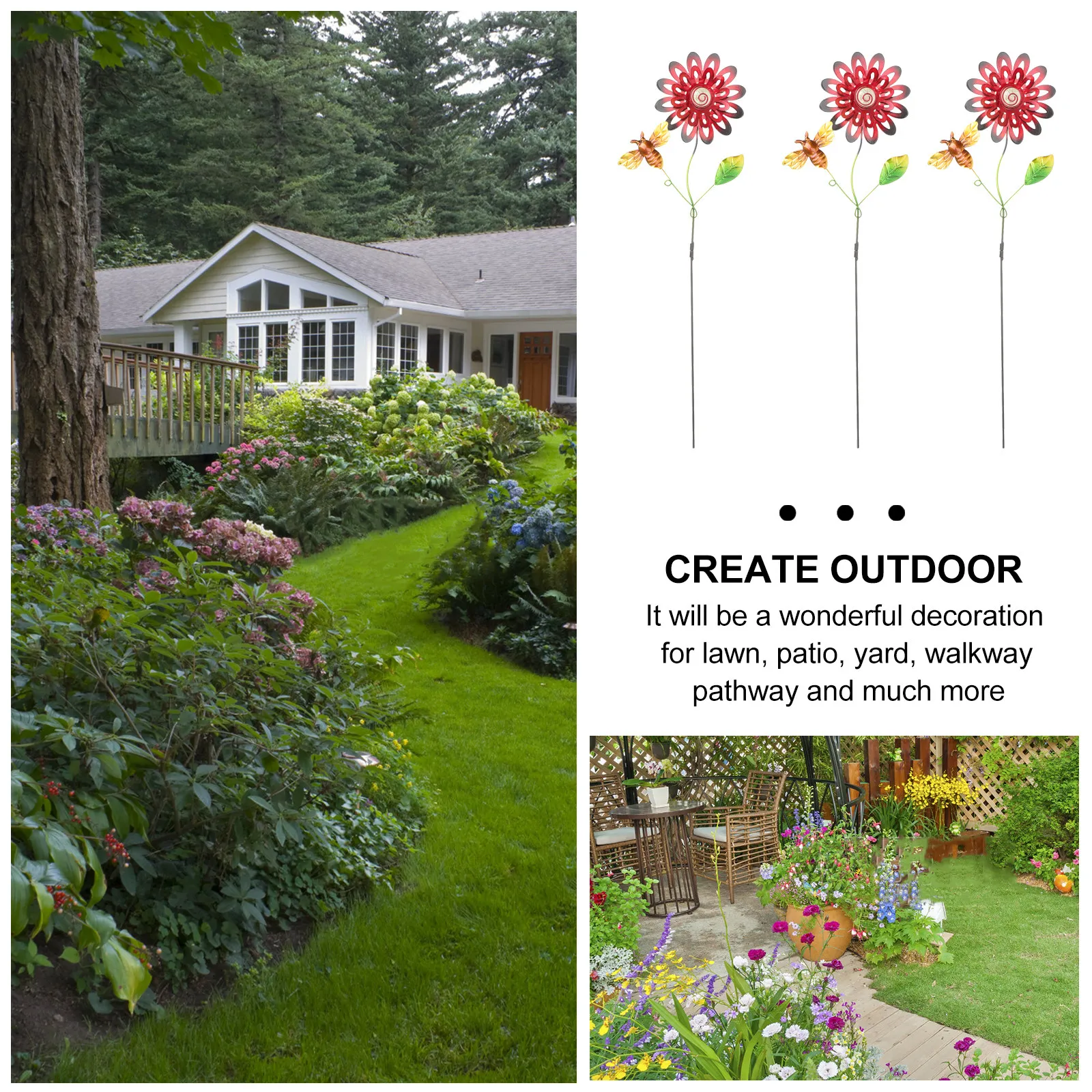 in Stake Outdoor Garden Decor Yard Decorations Clearance Weather Resistant Yard Decorations Clearance