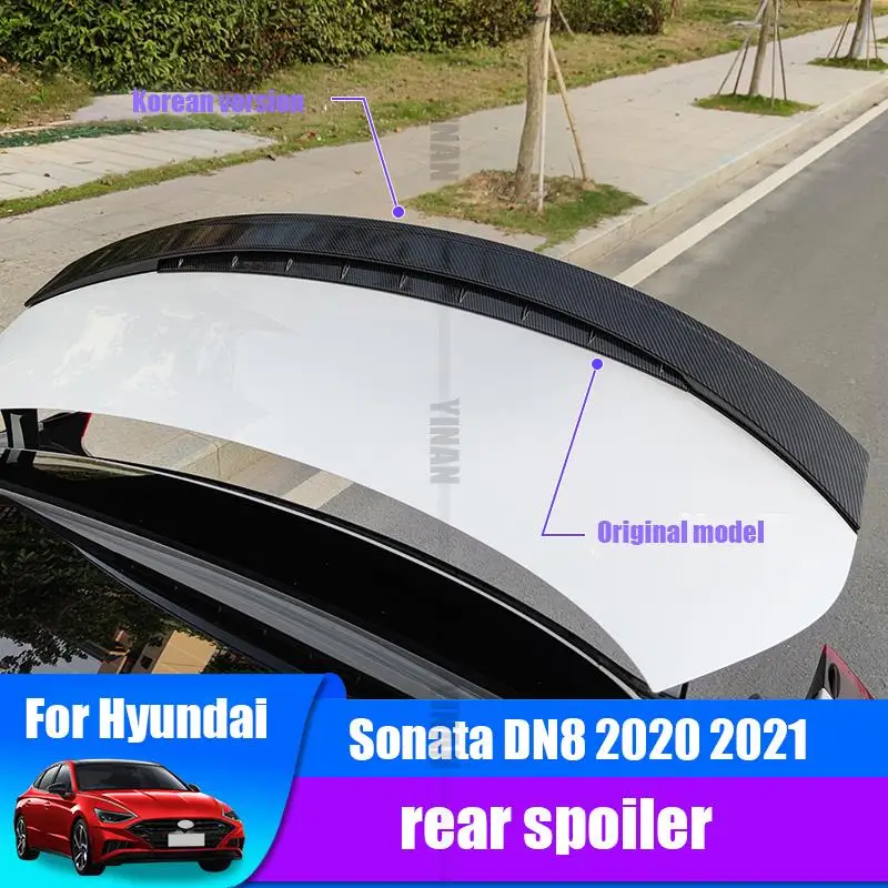 

Задний спойлер для Hyundai Sonata DN8 2020-2023, оригинальные модифицированные детали для автомобиля с крышкой из АБС-пластика RS
