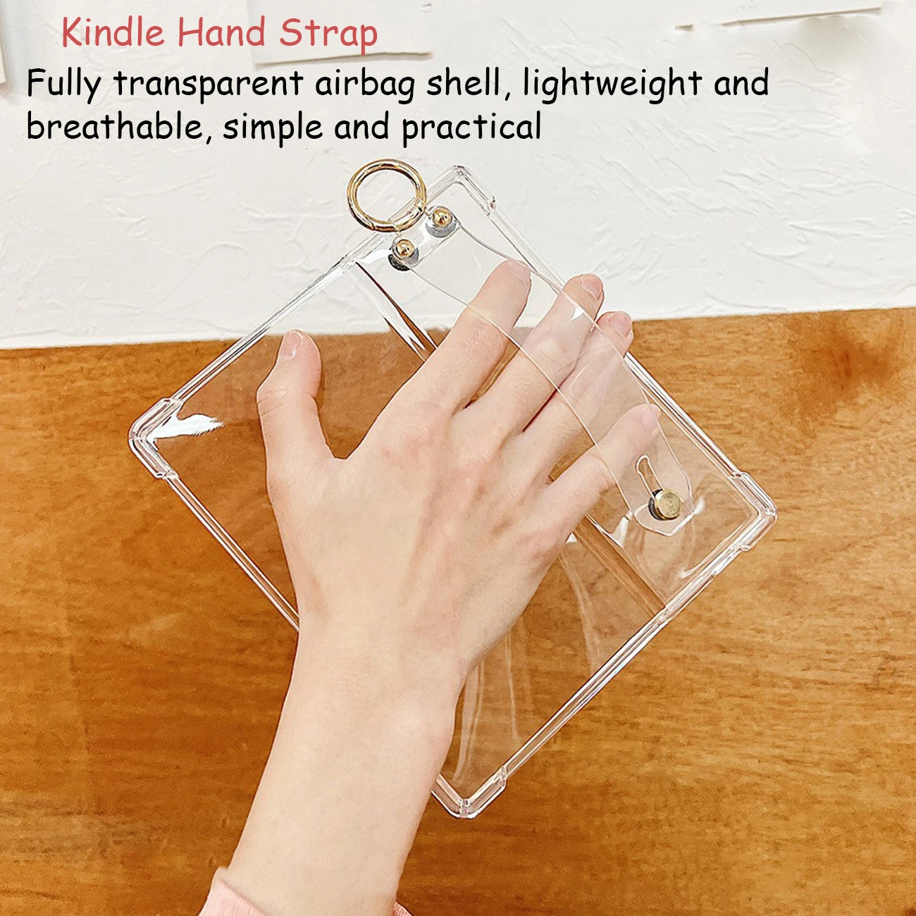 GAUGGER Hand-held Clear Case for Onyx BOOX Tablet Go Color 7 Lightweight Scratch-Proof Portable Buckle  Silicone Cove