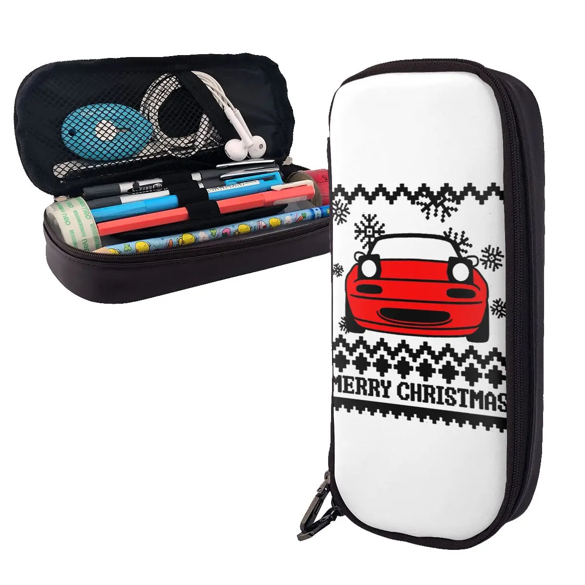 

Рождественские кожаные пеналы Miata, держатель для ручек, канцелярские принадлежности, большая коробка для ручек, сумка-карандаш для мальчиков и девочек, подарки