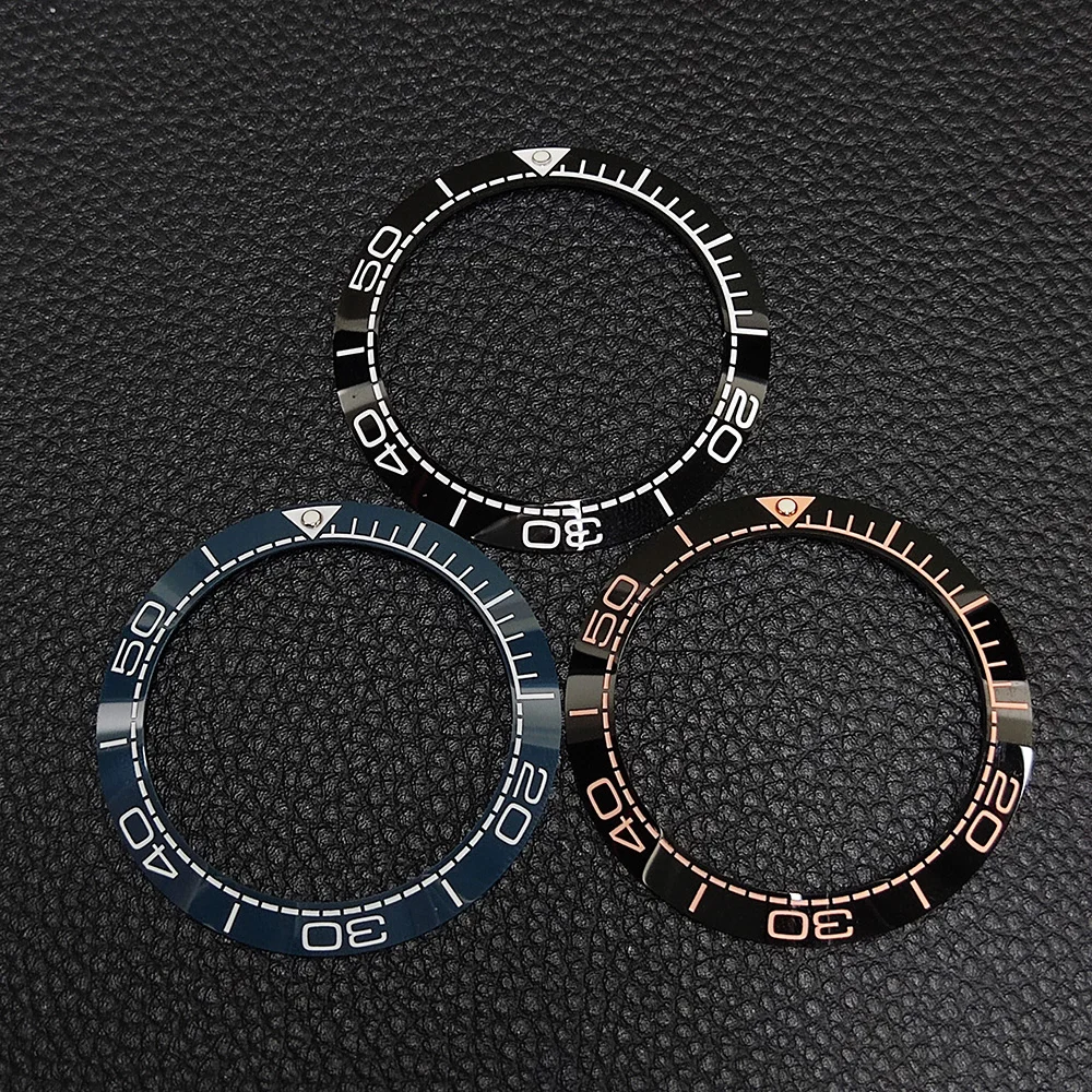 41.5mm*32.5mm Watch Ring Ceramic Bezel Insert Ring for SUB Seamaster Watch 44mm Case Watch Accessories