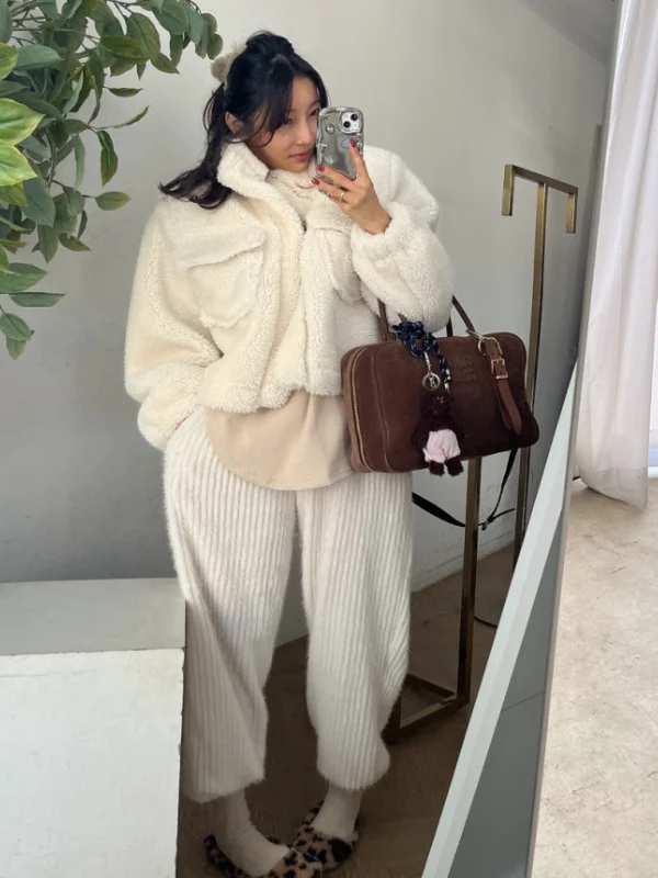 الكورية Sle رقيق ملابس خارجية المرأة الخريف الشتاء الدفء Faionable ort معطف طويل Sve سستة الوقوف طوق معطف