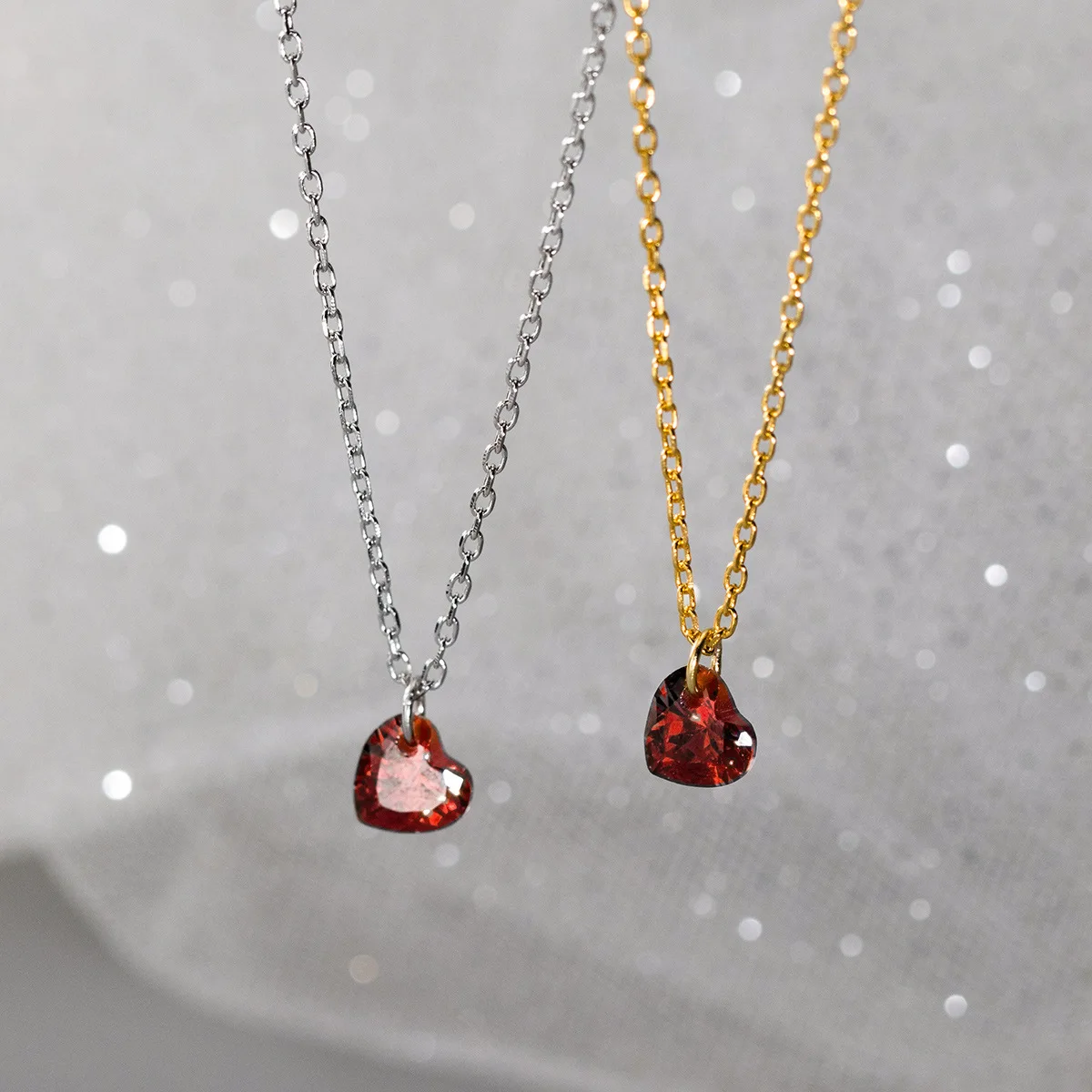 

Женское ожерелье 44 см на шее, серебро 925 пробы, цепочка, ожерелья, женское кулон в форме сердца, модные украшения для девочек, трехмерные