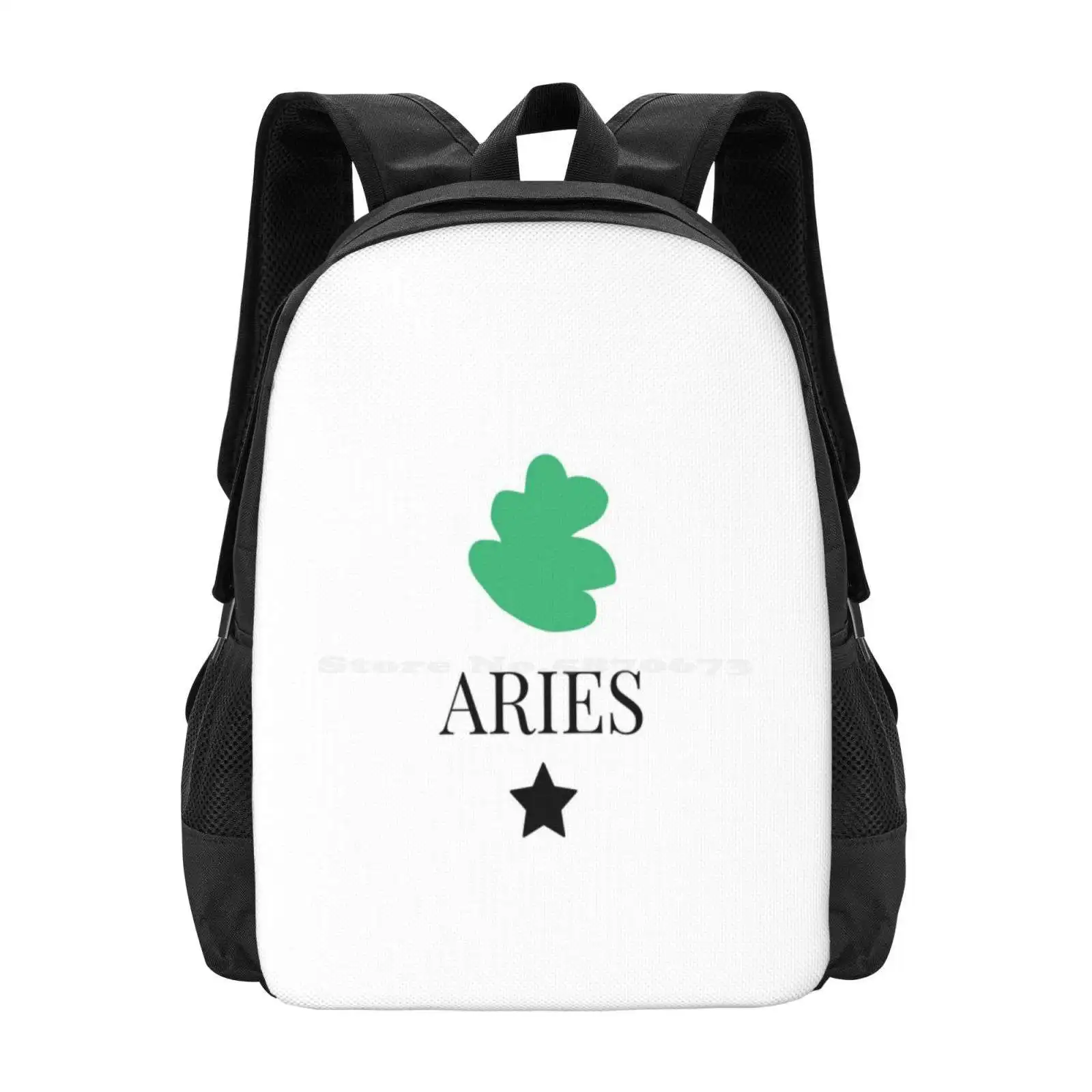 Aries Design Hot Sale Schoolbag Backpack Fashion Bags Aries Astrology Stars