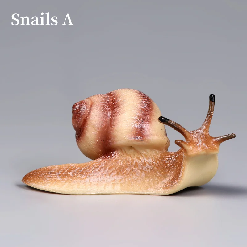 لطيف الحشرات البرية الحيوانات الحلزون نموذج حديقة الديكور البلاستيكية مصغرة ألعاب تعليمية للأطفال #5