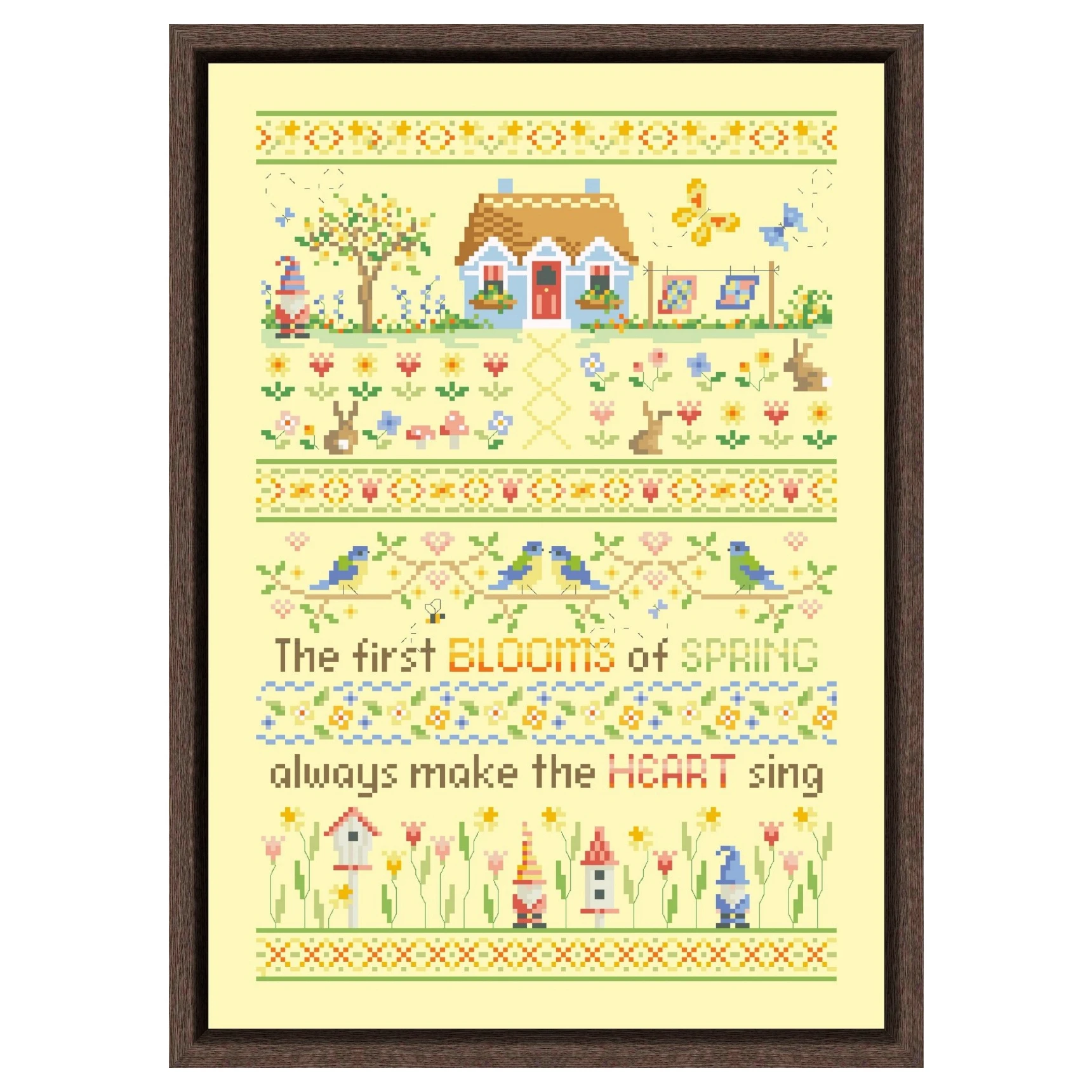 Four seasons-Autumn cross stitch package 18ct 14ct 11ct yellow canvas embroidery DIY handmade needlework