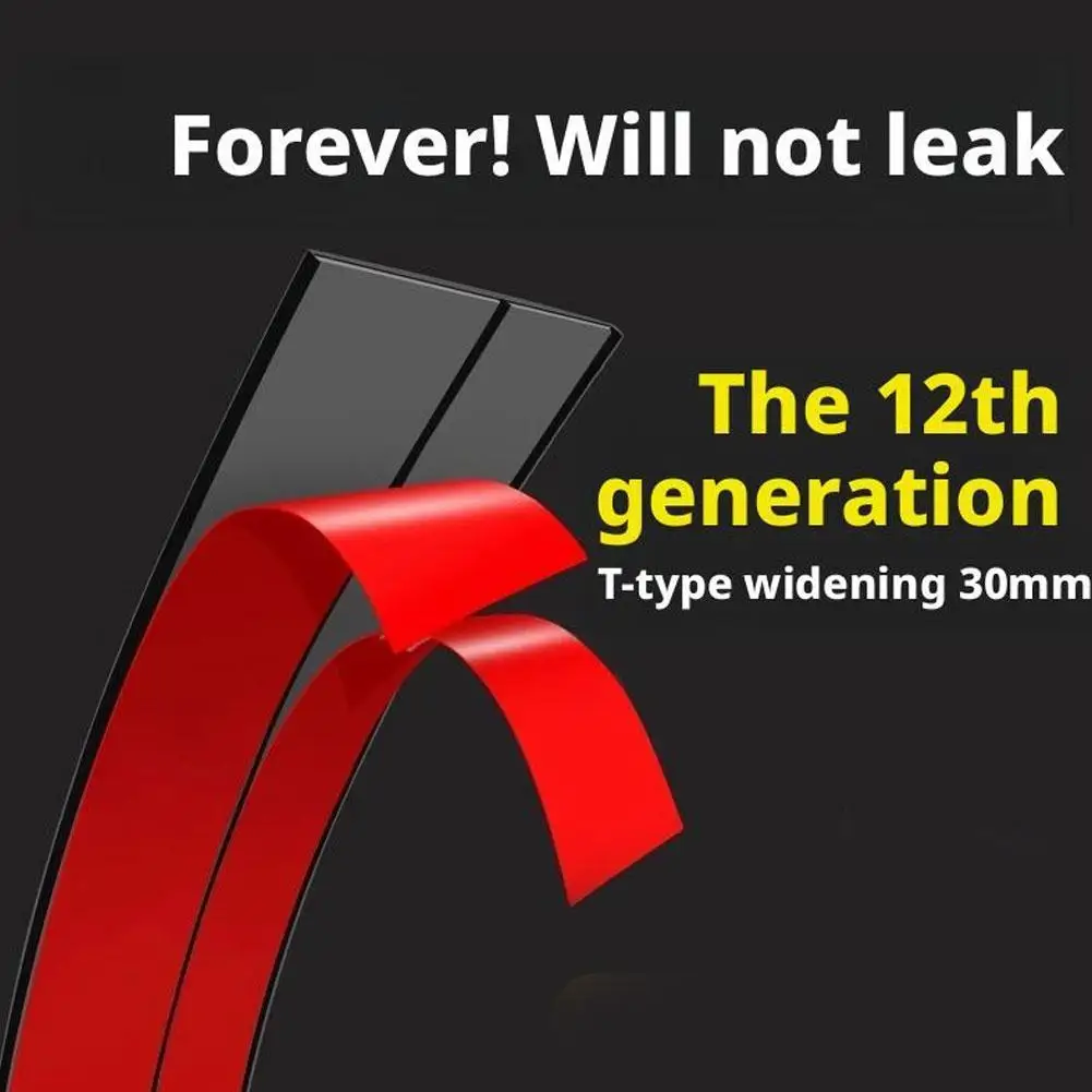 Windshield Sunroof Rubber Seal Strip 14/19/30mm Car Roof Window Edge Seal Protector Waterproof Dustproof Weather Strip