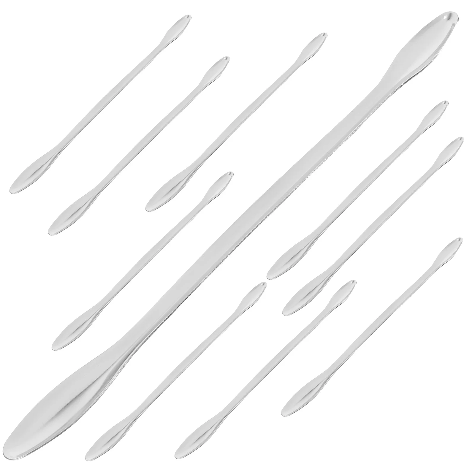

10 Pcs Spoon Small Measuring Scoop Scoops Mini Spoons Sample Sampling Laboratory