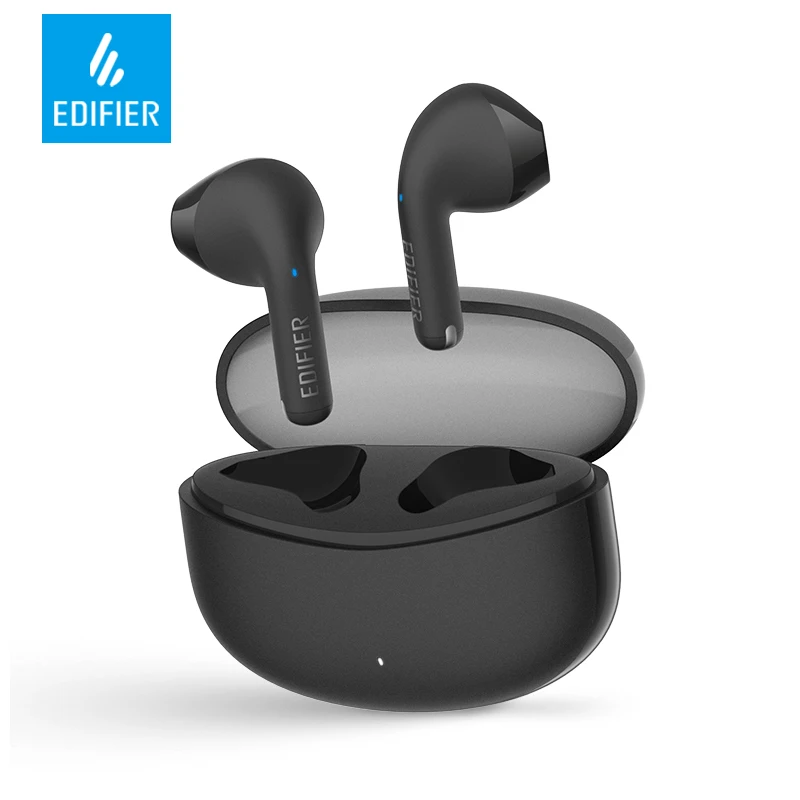 Edifier X2s TWS Fones de ouvido Bluetooth Fones Sem Fio Earbuds, Bluetooth 5.3, Driver de 13 mm, graves fortes, design leve, 26 horas de reprodução