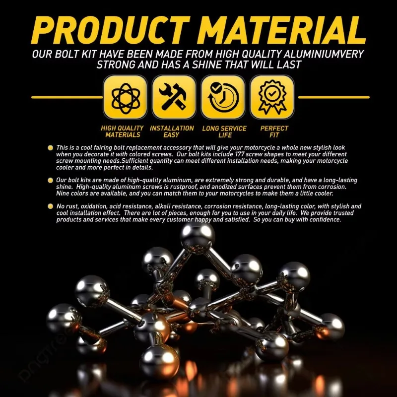177pcs Fairing Bolts Motorcycle Screws Body Screws Nuts For Kawasaki Z750 Z900 Z1000 Z800 Versys 650 Er6n Ninja 400 300 Z1000sx