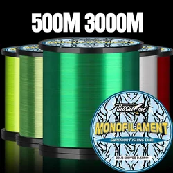 Sedal de Pesca Invisible superfuerte, hilo de nailon monofilamento, Material japonés, recubierto de fluorocarbono, para Pesca de carpa, 500M, 1000M pesca accesorios de pesca pesca accesorio pesca accesorios mar hilo