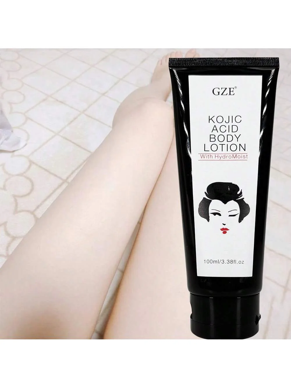 لوشن الجسم بحمض الكوجيك GZE مع حمض الكوجيك والنياسيناميد كريم ترطيب الوجه والجسم مناسب لجميع أنواع البشرة