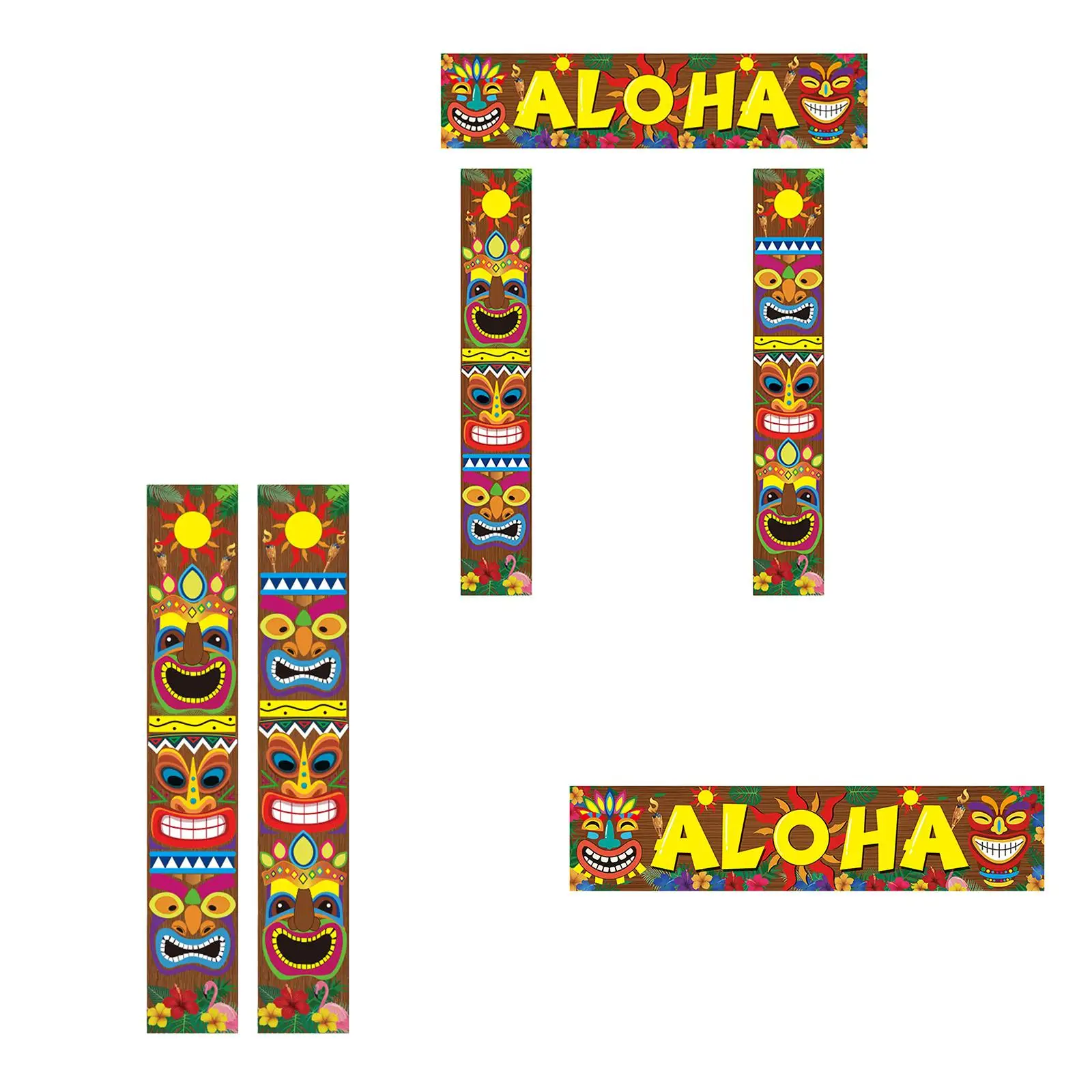 -Party Decorations, Tropical Banner for Mardi Gras-to-Party, Welcome Aloha