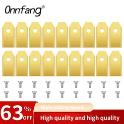 35*18*0.75mm Lawn Robot Blade Gold Silver Lawn Mover Replacement Blade For Gardena Husqvarna Automower yardforce Garden Tools
