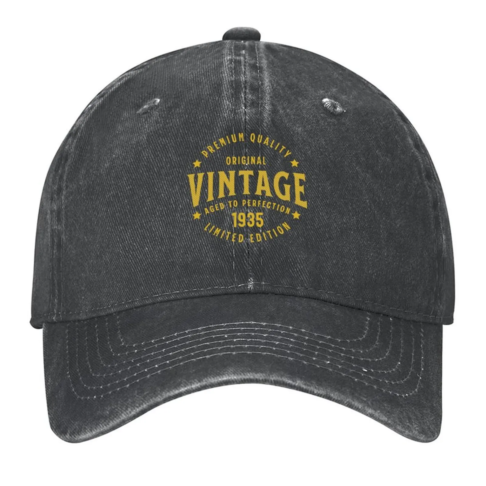 

Vintage 1935 - Birthday design Baseball Cap luxury woman cap golf hat genuine sun caps Wild Ball Hat Golf Women Men's