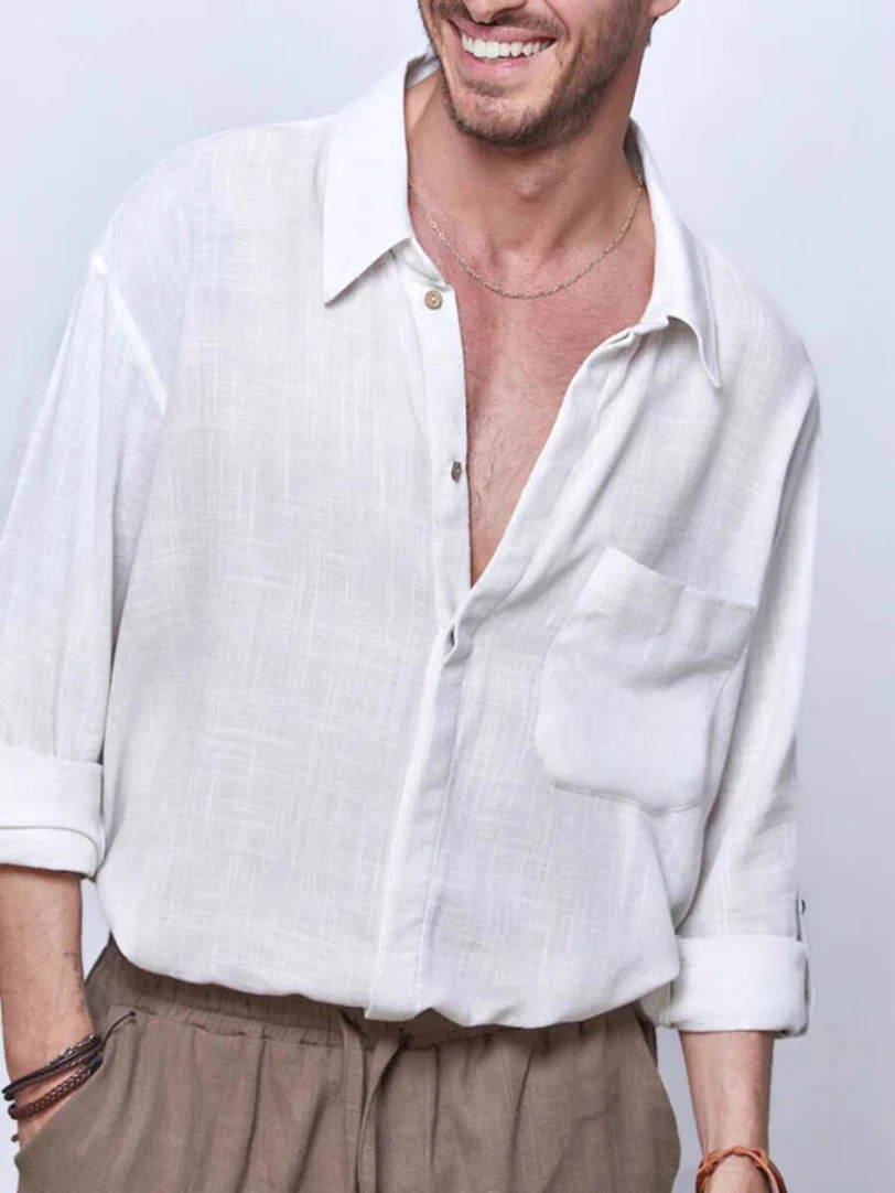 

Мужской хлопковый льняной кардиган European Sle, тонкий дышащий свободный длинный све, солнцезащитный открытый кардиган, льняной дышащий рабочий...