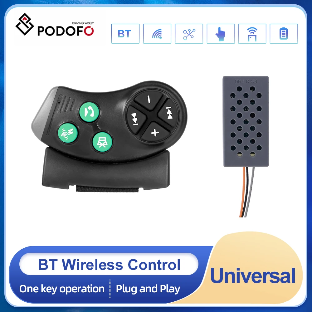 Podofo Universal Multi-Function Bluetooth Steering Wheel Remote Control for Car DVD GPS Music Player – In-Depth Review & Real-User Experience