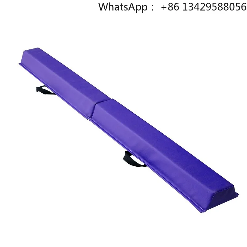 Two-fold Purple Soft Folding Balance Beam Gymnastics Training Equipment for Indoor Workouts and Fitness Best-Selling