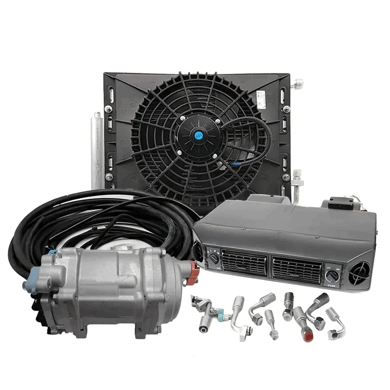 Auto AC Air Conditioner System Air Complete Conditioning BEU-404 Under-Dash Evaporator Unit 24V for Vintage Modified Cars