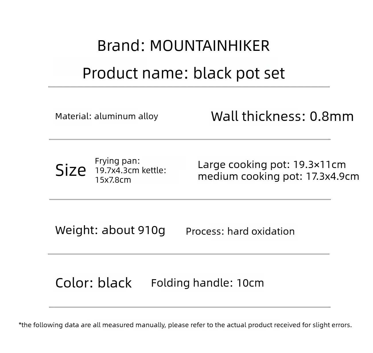 MOUNTAINHIKER Camping-Kochgeschirr-Set Outdoor-Bratpfanne Tragbarer Wasserkocher Faltbares Picknick-Geschirr Küchenutensilien Kochutensilien – Detail 13