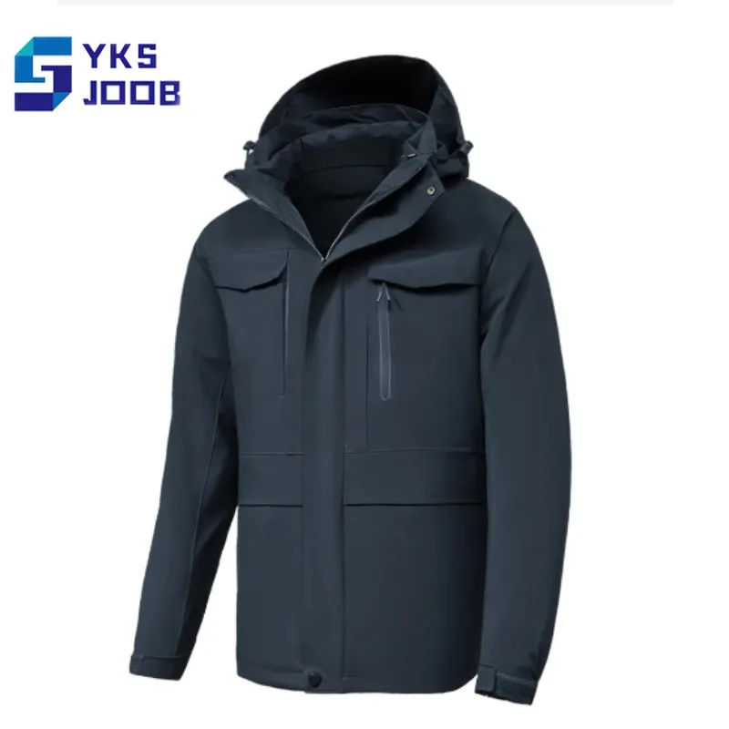 Multi-function Hiking Down Jacket Male Female Wear-resisting Thermal Hood Parkas Coat Breathable Windproof Camping Jacket Winter