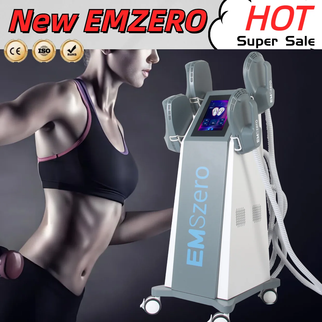 Best Selling Nova Neo 6500W High Power 4 RF Handle Body Sculpting EMS Muscle Stimulate Emszero Machine