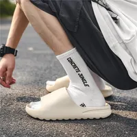 Summer Coconut Yeezy Thick Bottom Anti-Slip Bath Slippers Men's Outdoor Beach Wear Comfortable EVA Material Couple Slippers