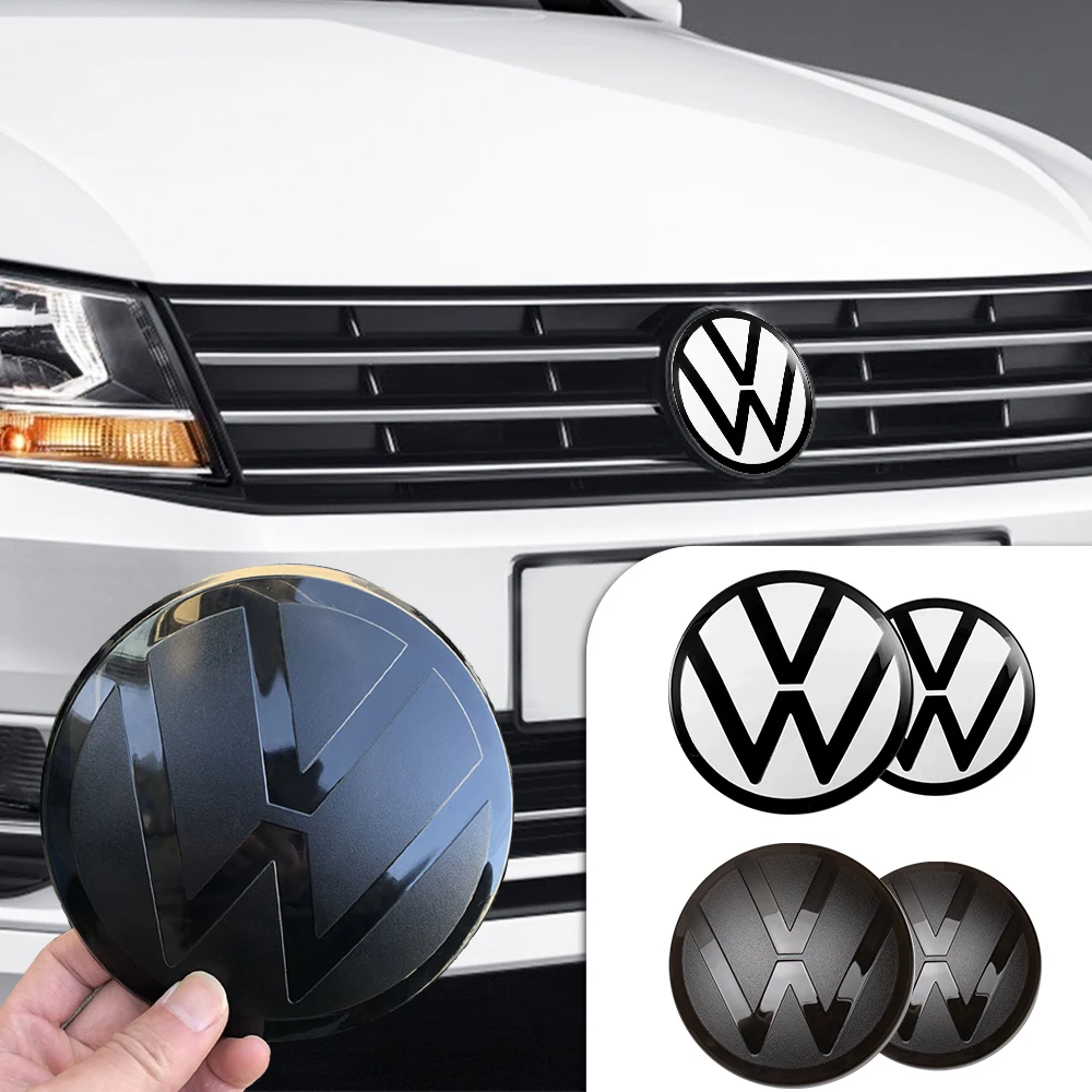 1pc Car Front Grill/Rear Trunk Emblem Lid Covers Logo Sticker For VW Golf 6 7 8 VARIANT PASSAT B8 CC Polo Auto Accessories Decal