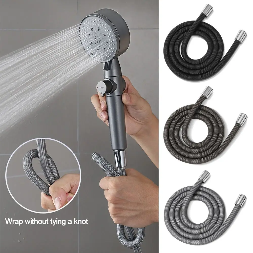Anti Winding Handheld Shower Hose GI/2 Flexible Shower Tube High Pressure Universal Interface Bath Shower Nylon Pipe