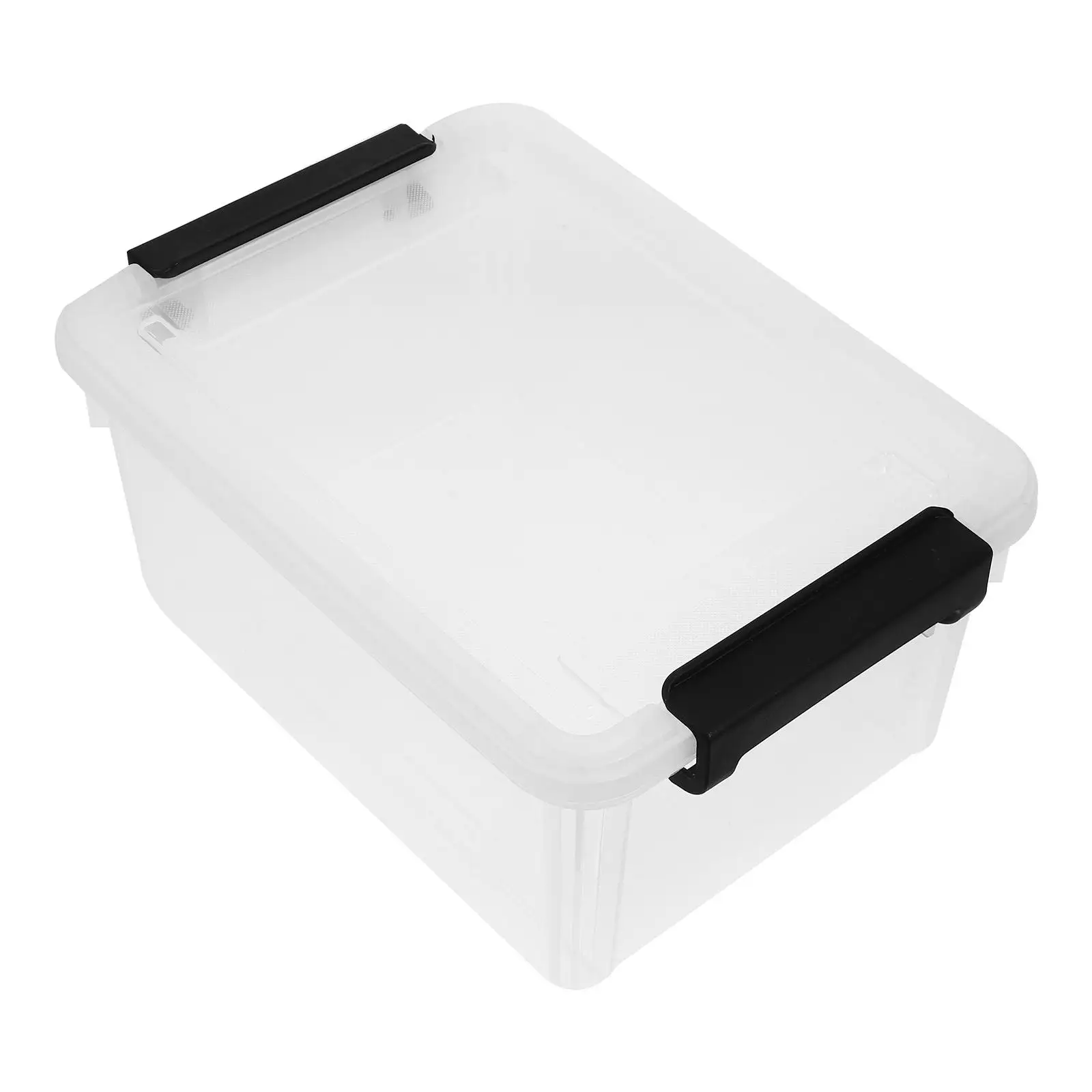 

Transparent File Boxes Storage Bin Organizer PP Container Office Document Box Files Sealed Desk Multifunctional Plastic