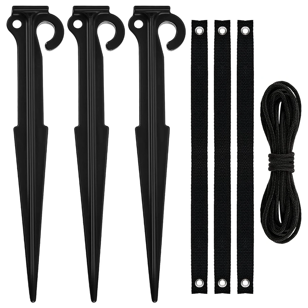 3 Pieces Tree Stake Kit Garden Plant Support Anchors Plant Sticks Support Patio for Garden Plant Fixed Courtyard