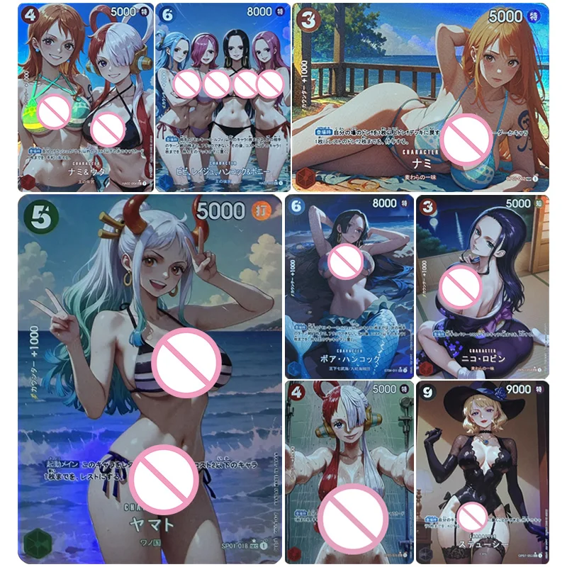 

Аниме One Piece Diy Флэш-карты Yamato Hancock Nami Reiju Robin Vivi Коллекционные карты Рождественские подарки на день рождения Детские игрушки