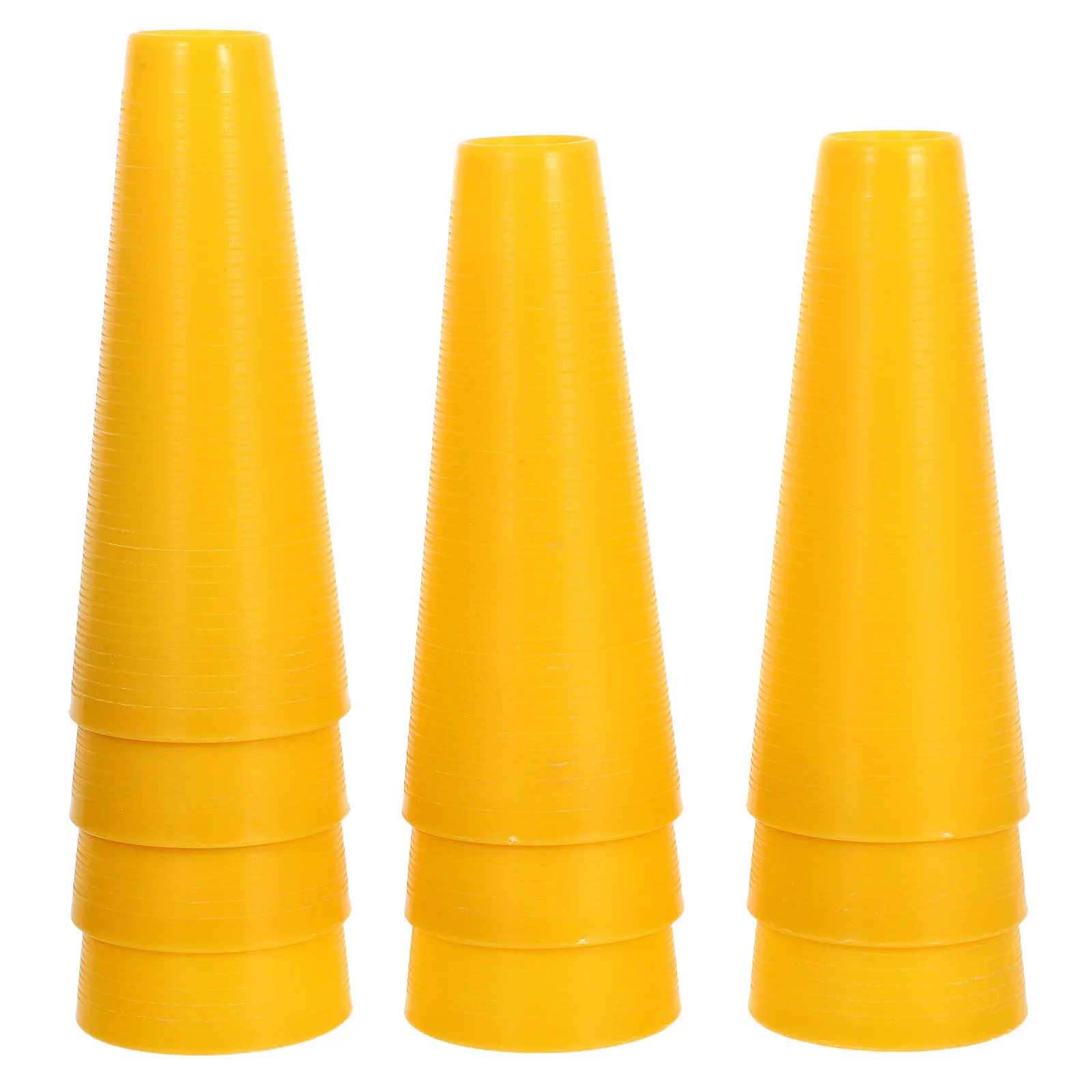 10pcs Textile Yarn Winding Tubes Plastic Tapered Spools For Sewing Embroidery Crochet Knitting Craft Diy Supplies Yellow